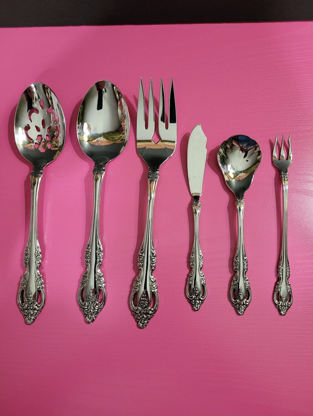 Oneida Community Brahms Silverware 6 Piece Serving Set (1662)